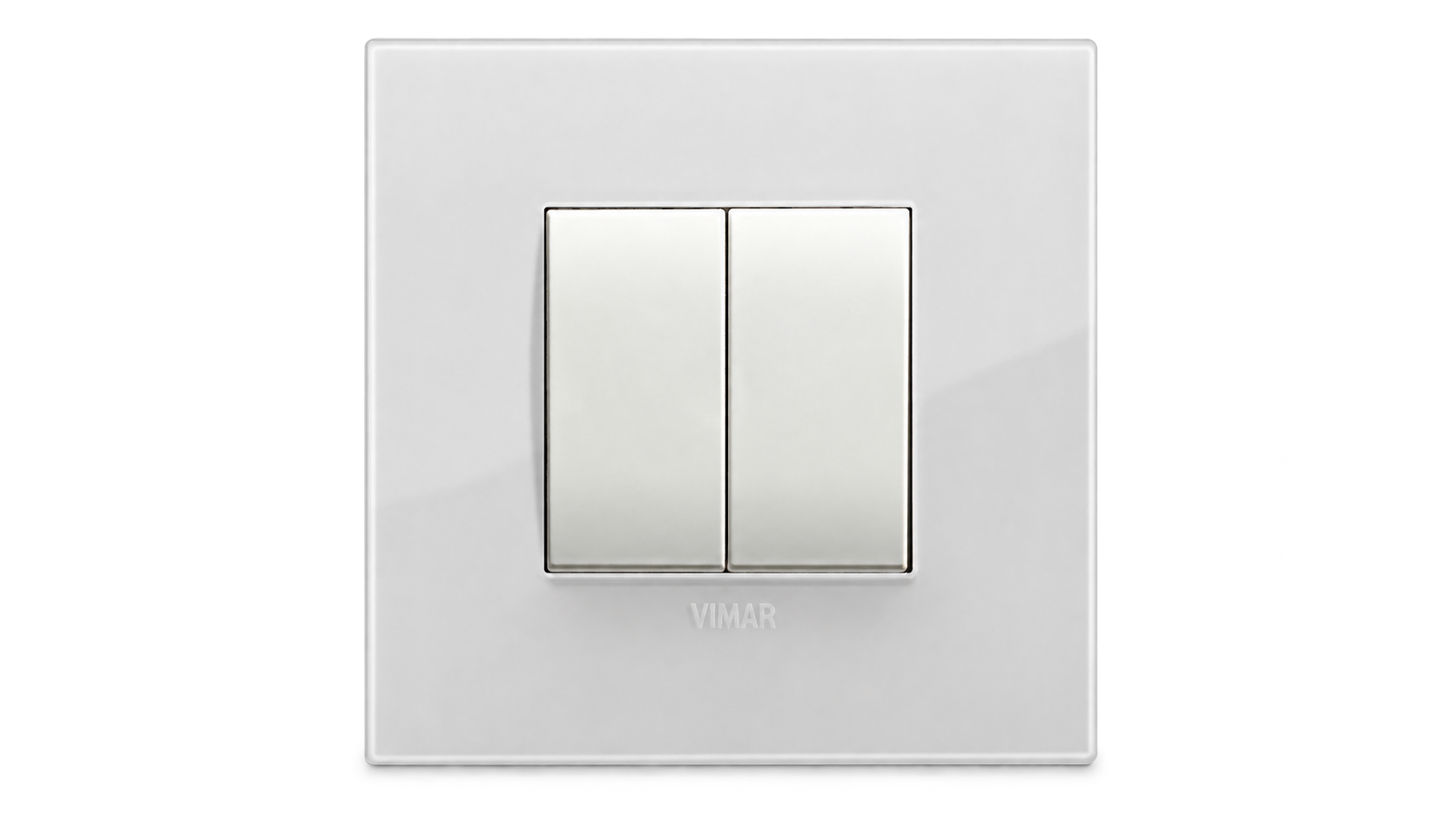Biały bezbateryjny przycisk Philips Hue z prostą ramką Arke Classic, Vimar 0K03906.05